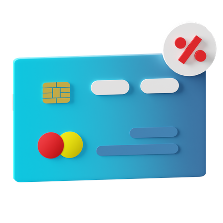 Discount Card 3D Icon