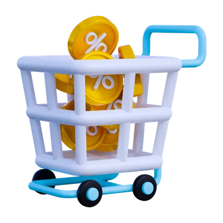 3 D Online Shopping Icon 3D Icon
