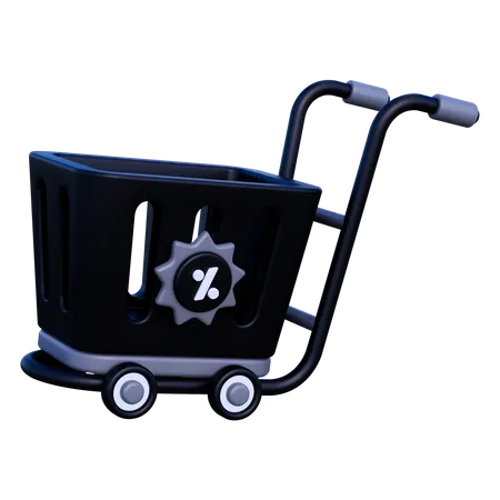 Chariot en Soldes  3D Icon