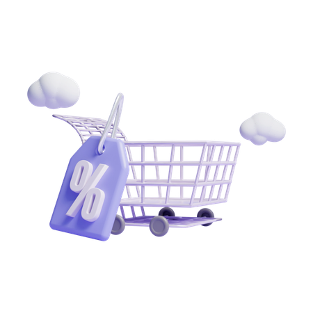 Chariot en Soldes  3D Icon