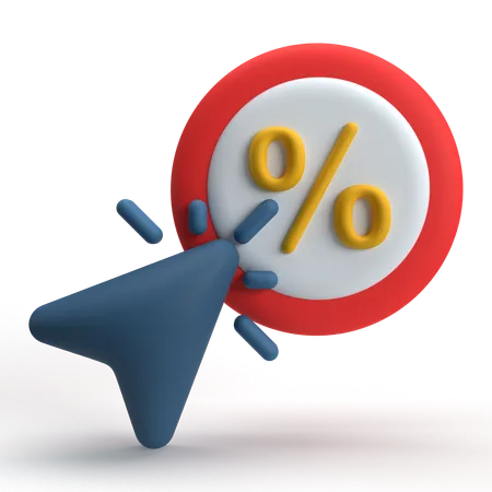 Discount Click  3D Icon