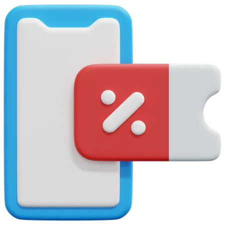 Discount code  3D Icon
