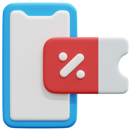 Discount code  3D Icon