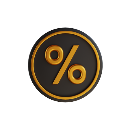 Discount Coin  3D Icon