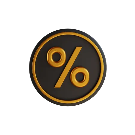 Discount Coin  3D Icon