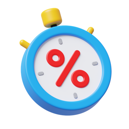 Discount Countdown  3D Icon