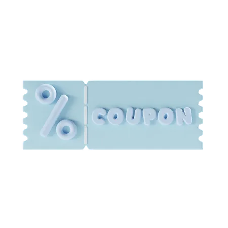 Coupon For Shop 3 D Illustration 3D Icon