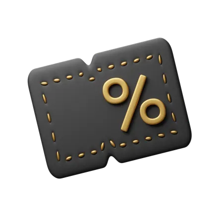 Discount coupon  3D Icon