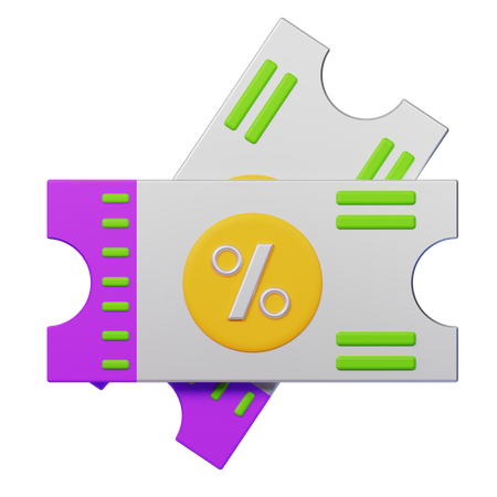 Discount Coupon  3D Icon