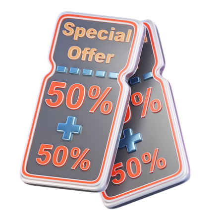 Discount Coupon  3D Icon