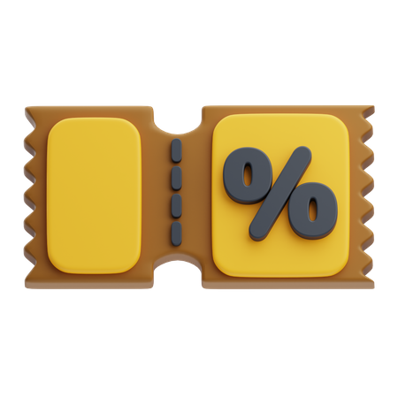 Discount Coupon  3D Icon