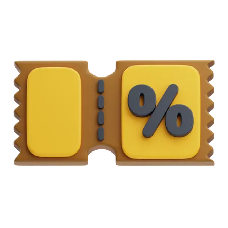 Discount Coupon  3D Icon