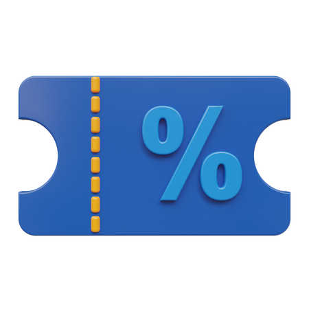 Discount Coupon  3D Icon