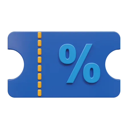 Discount Coupon  3D Icon