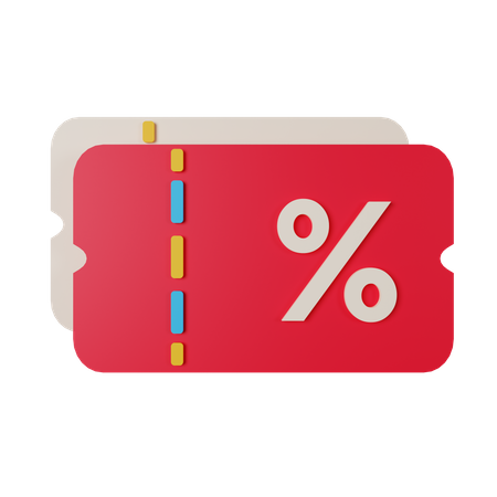 Discount Coupon  3D Icon