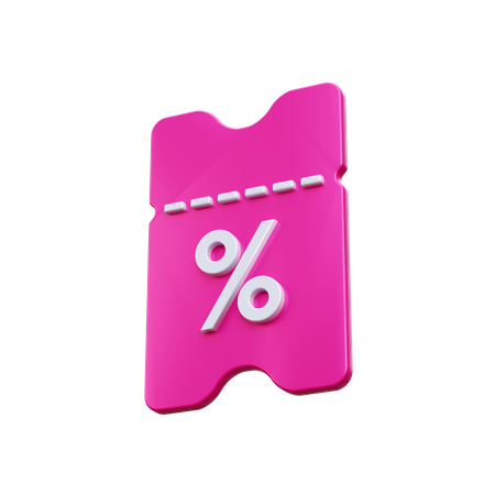 Discount Coupon  3D Icon