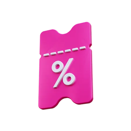 Discount Coupon  3D Icon