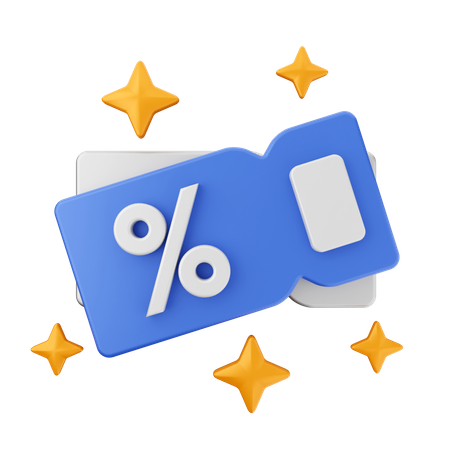 Discount Coupon  3D Icon