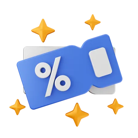 Discount Coupon  3D Icon