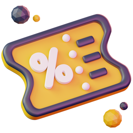 Discount Coupon  3D Icon