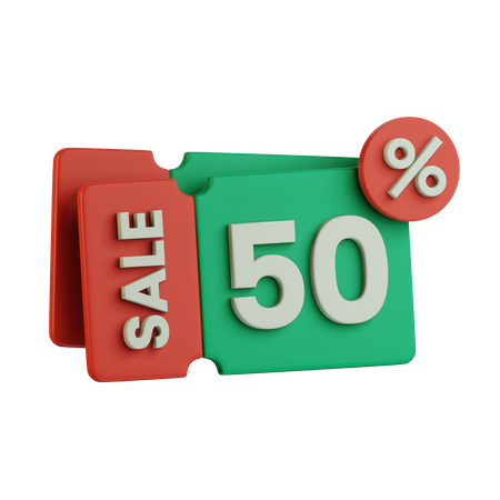 Discount Coupon  3D Icon