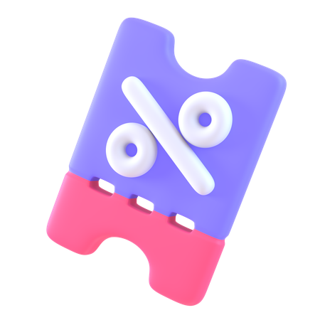 Discount Coupon  3D Icon