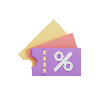 Discount Coupon  3D Icon