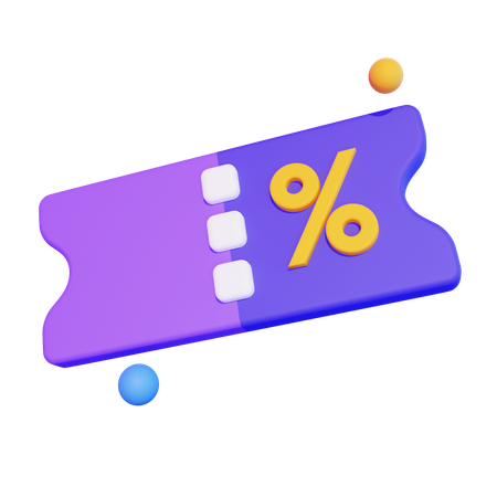 Discount Coupon  3D Icon