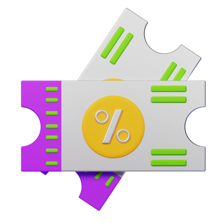Discount Coupon  3D Icon