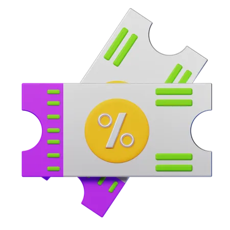 Discount Coupon  3D Icon