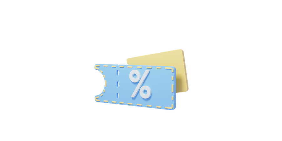 Discount Coupon  3D Icon