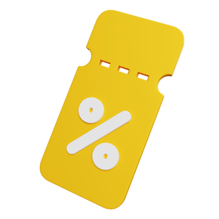 Discount Coupon  3D Icon