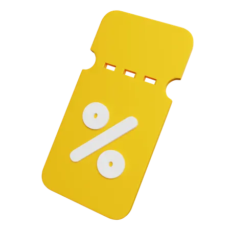 Discount Coupon  3D Icon