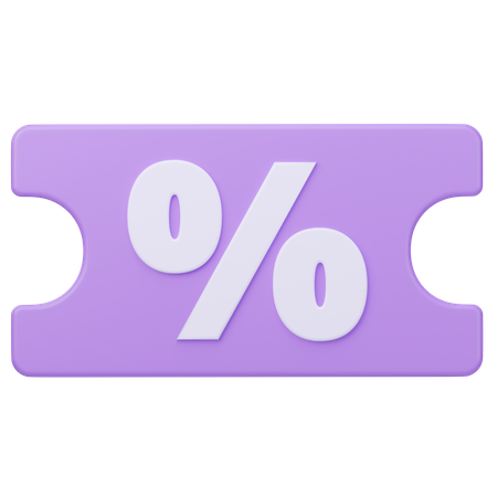 Discount Coupon  3D Icon