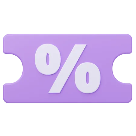 Discount Coupon  3D Icon