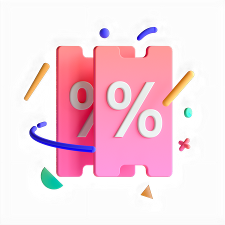 Discount Coupon  3D Icon