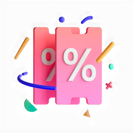 Discount Coupon  3D Icon