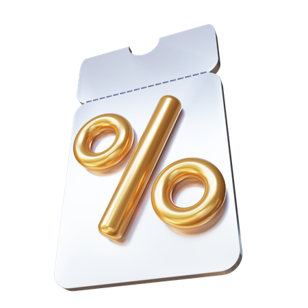 Discount Coupon  3D Icon