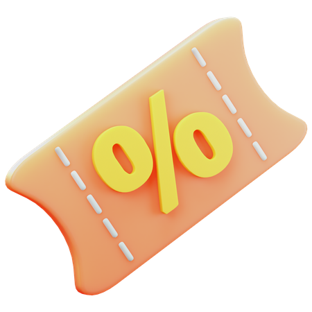 Discount Coupon  3D Icon