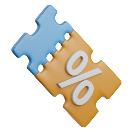 Discount Coupon  3D Icon