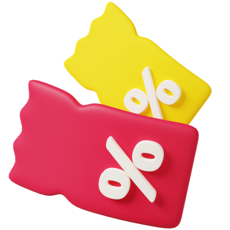 Discount Coupon  3D Icon
