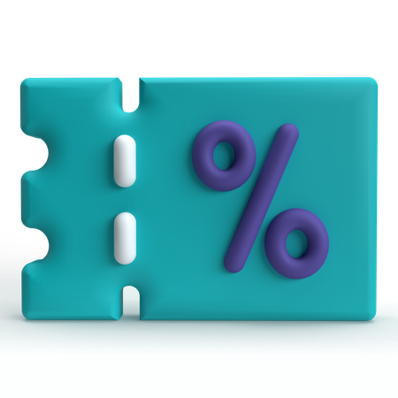 Discount Coupon  3D Icon