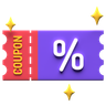 discount coupon emoji 3d
