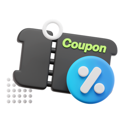 Discount Coupon 3D Icon