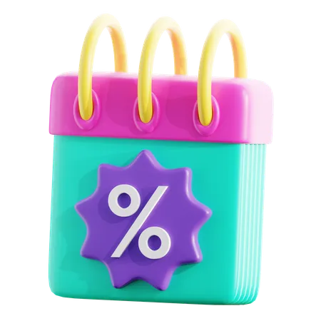 Discount Date 3 D Icon Which Can Be Used For Various Purposes Such As Websites Mobile Apps Presentation And Others 3D Icon