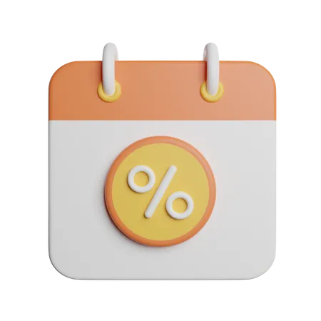 Discount Date Promotion 3D Icon