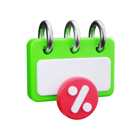 Discount Day  3D Icon