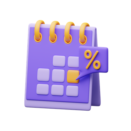 Discount Day  3D Icon