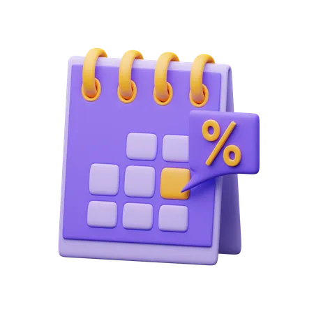 Discount Day  3D Icon