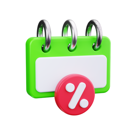 Discount Day  3D Icon